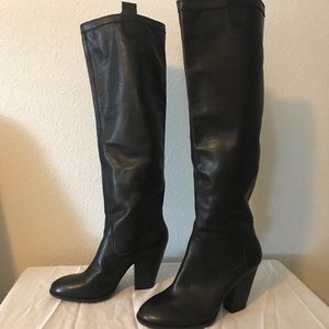 Vince Camuto Black Leather Boots